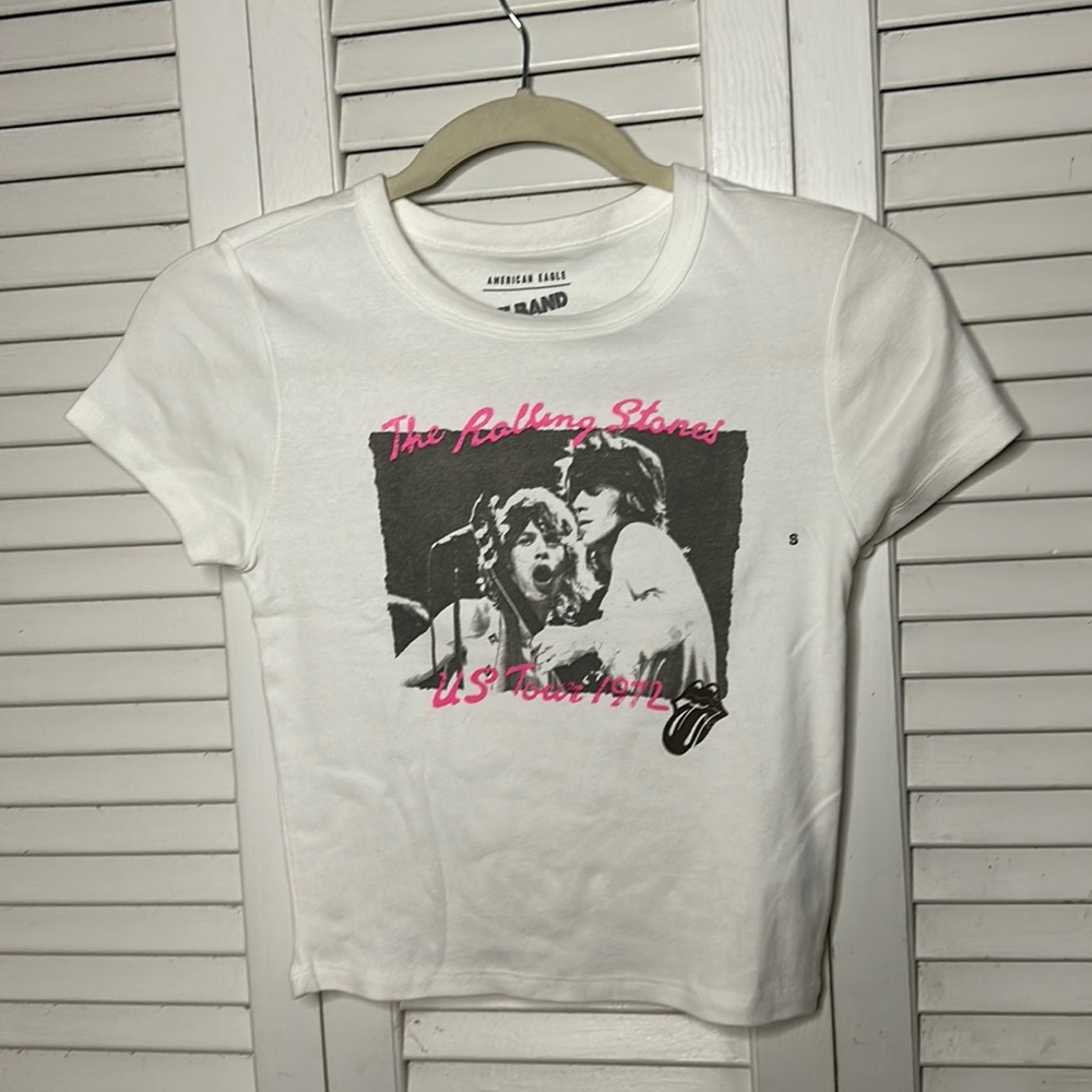 American Eagle Band Tee the Rolling Stones size small -Crop -  new with tags